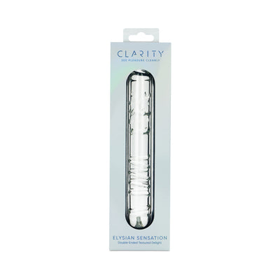 Clarity Elysian Sensation Glass Dildo