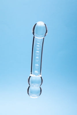 Clarity Celestial Ridge Glass Dildo