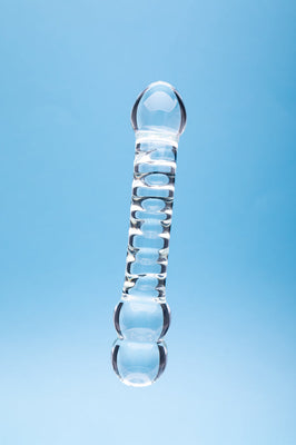 Clarity Celestial Ridge Glass Dildo