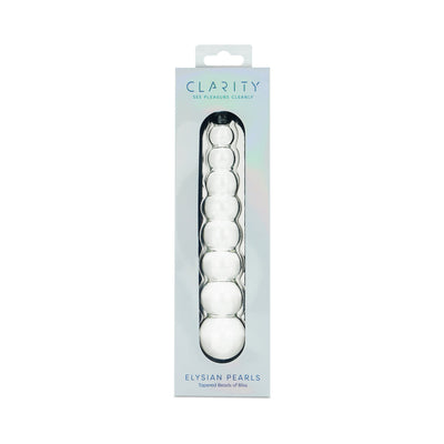 Clarity Elysian Pearls Glass Dildo