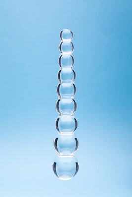 Clarity Elysian Pearls Glass Dildo