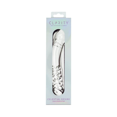 Clarity Celestial Desire Glass Dildo