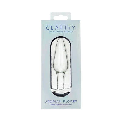 Clarity Utopian Floret Glass Dildo