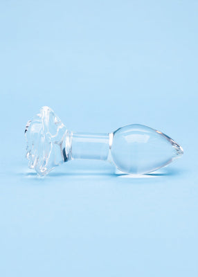Clarity Utopian Bloom Glass Dildo