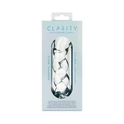 Clarity Seraphic Braid Glass Dildo