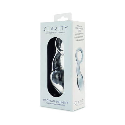 Clarity Utopian Delight Glass Dildo