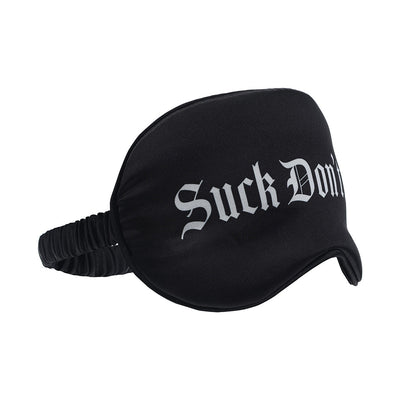 Ouch! Suck Dont Bite Printed Mask Satin Black