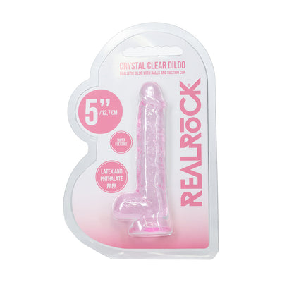 RealRock Realistic 5 in. Dildo with Balls
