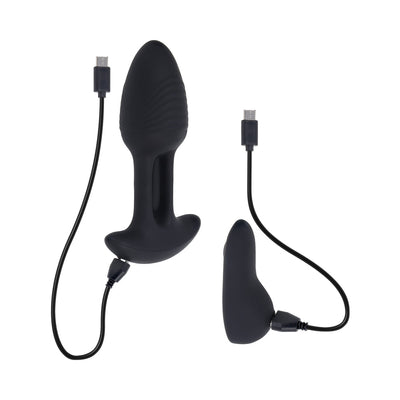 Rim Shot 2 AM Butt Plug Black