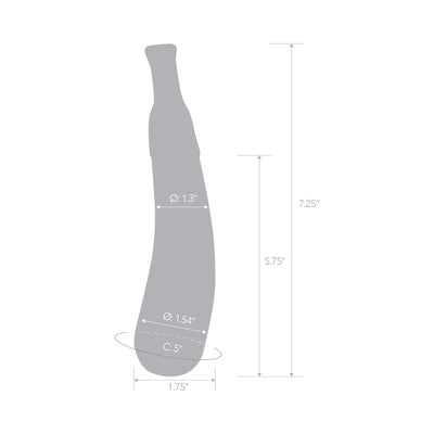 Glas 7.25 Dildo Eggplant Ecstasy