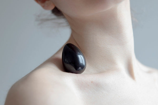Chakrubs Heart Yoni Egg Rose Quartz (drilled)
