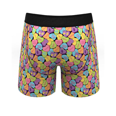 Shinesty The Candy Crush Candy Hearts Ball Hammock Pouch Underwear with Fly