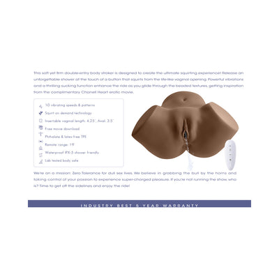 Zero Tolerance Small Body Squirting Stroker Dark