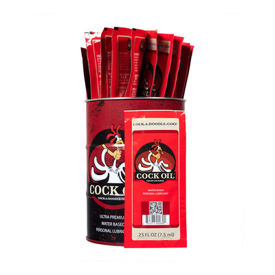 COCK OIL WATER BASED OIL DRUM 25 FOIL PACKETS