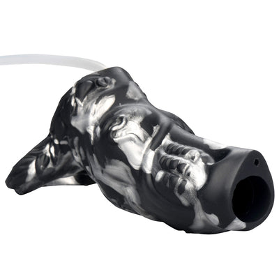 Creature Cocks Night Prowler Squirting Silicone Penis Enhancer - Silver