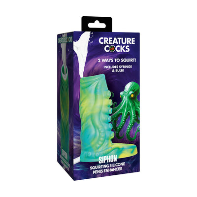 Creature Cocks Tentacle Squirting Silicone Penis Enhancer