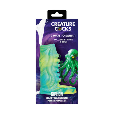 Creature Cocks Tentacle Squirting Silicone Penis Enhancer
