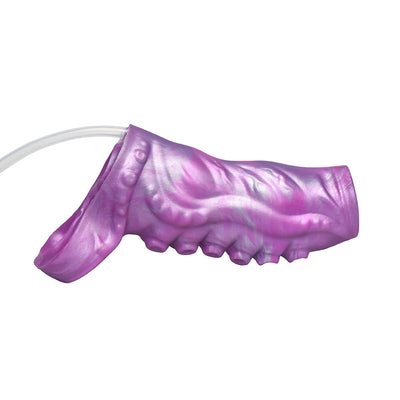 Creature Cocks Tentacle Squirting Silicone Penis Enhancer - Purple