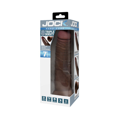 JOCK Hard-Core Triple Density Dildo 7in Dark