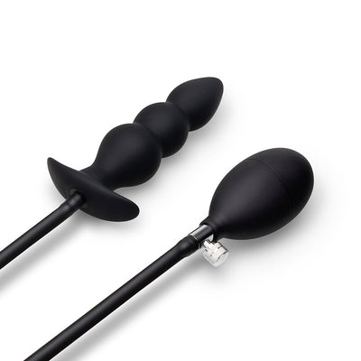b-Vibe Beaded Inflatable Anal Plug with Hand Pump