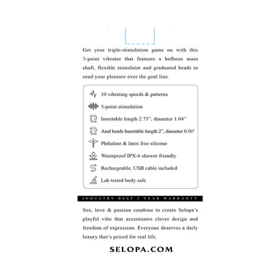 Selopa Game On 3-Point Stimulation Pink