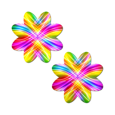 Pastease Electric Fractal Laser Petal - Rainbow O/S