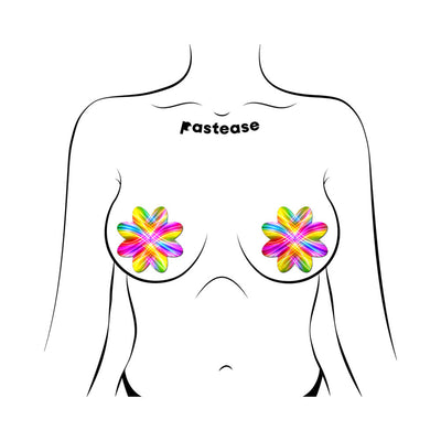 Pastease Electric Fractal Laser Petal - Rainbow O/S