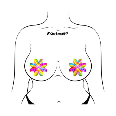 Pastease Electric Fractal Laser Petal - Rainbow O/S