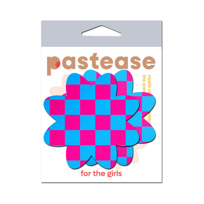 Pastease Neon Checkered Petal - Pink/Blue O/S