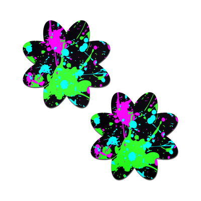 Pastease Vibrant Neon Paint Splatter Petal - Multi-Color O/S