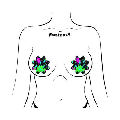 Pastease Vibrant Neon Paint Splatter Petal - Multi-Color O/S