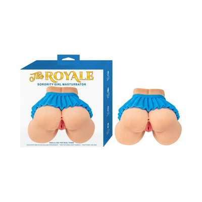 The Royale Sorority Girl Masturbator White W/Blue Skirt