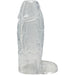 Titanmen Cock Sleeve With Ball Strap 6 Inch Clear