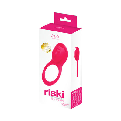 VeDo Riski Rechargeable Clitoral Vibe For Couples - Pink