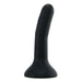 Black silicone curved dildo with wide base designed for G-spot stimulation, Wet for Her Five Jules small size.