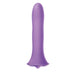 Purple small-sized sleek silicone clitoral stimulator with ergonomic base for targeted pleasure.