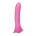Pink small Wet for Her Fusion Dil clitoral stimulator with smooth, curved design and flared base.