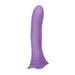 Large violet silicone dildo with ergonomic base from Wet for Her Fusion collection, smooth and sleek design.