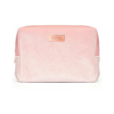 Soft pink velvet VUSH Making Moves storage case with a compact rectangular shape and subtle logo patch.