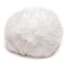 Soft white fluffy interchangeable bunny tail accessory for SnapOn Tailz silicone anal plugs.