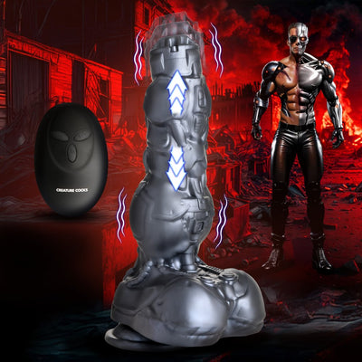Creature Cocks Cyborg Thrusting Silicone Dildo