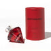 Red diamond-shaped Matchmaker pheromone parfum bottle with matching red cylindrical packaging on white background.