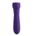 Purple silicone USB rechargeable massager with smooth, ergonomic design and rounded tip.