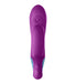 Purple silicone Femme Funn Cora Thumping Rabbit vibrator with ergonomic shape and textured detail on top.
