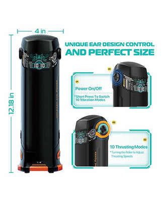 The Titan Thrusting & Vibrating Masturbator