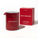 Red Eye of Love Matchmaker pheromone massage candle with matching box packaging on white background