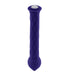 Deep purple textured silicone wand with rounded tip and single button control on top.