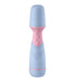Compact Femme Funn Ffix Mini Wand in pastel blue with textured pink grip, designed for customizable vibration pleasure.