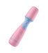 Compact pink and blue Femme Funn Ffix Mini Wand with textured grip and smooth rounded head.