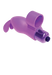 Purple silicone finger vibrator with bunny ears and a loop for fingertip placement.